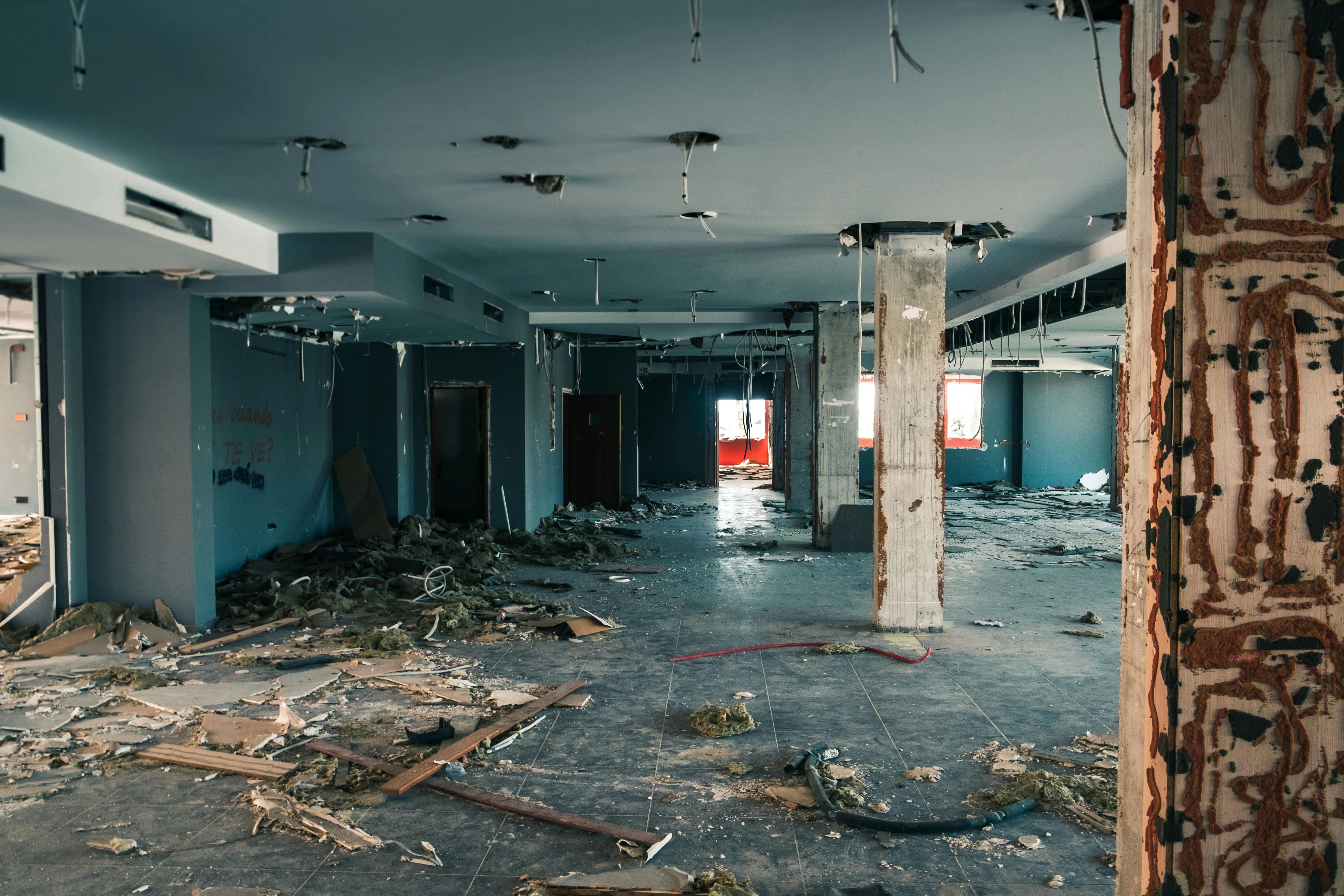 "Interior wall demolision for creating bigger rooms"